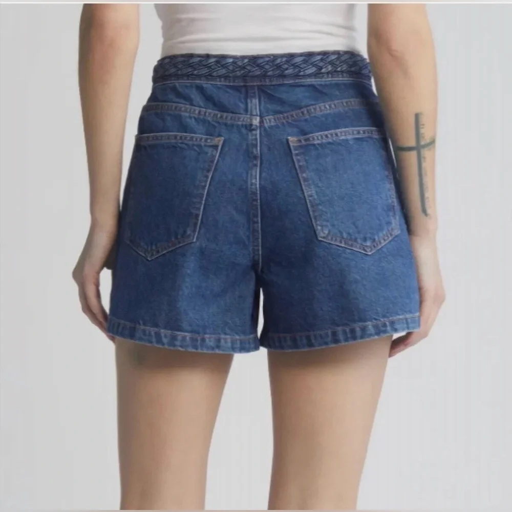 Frame‎ Braided Waistband Shorts In Penelope